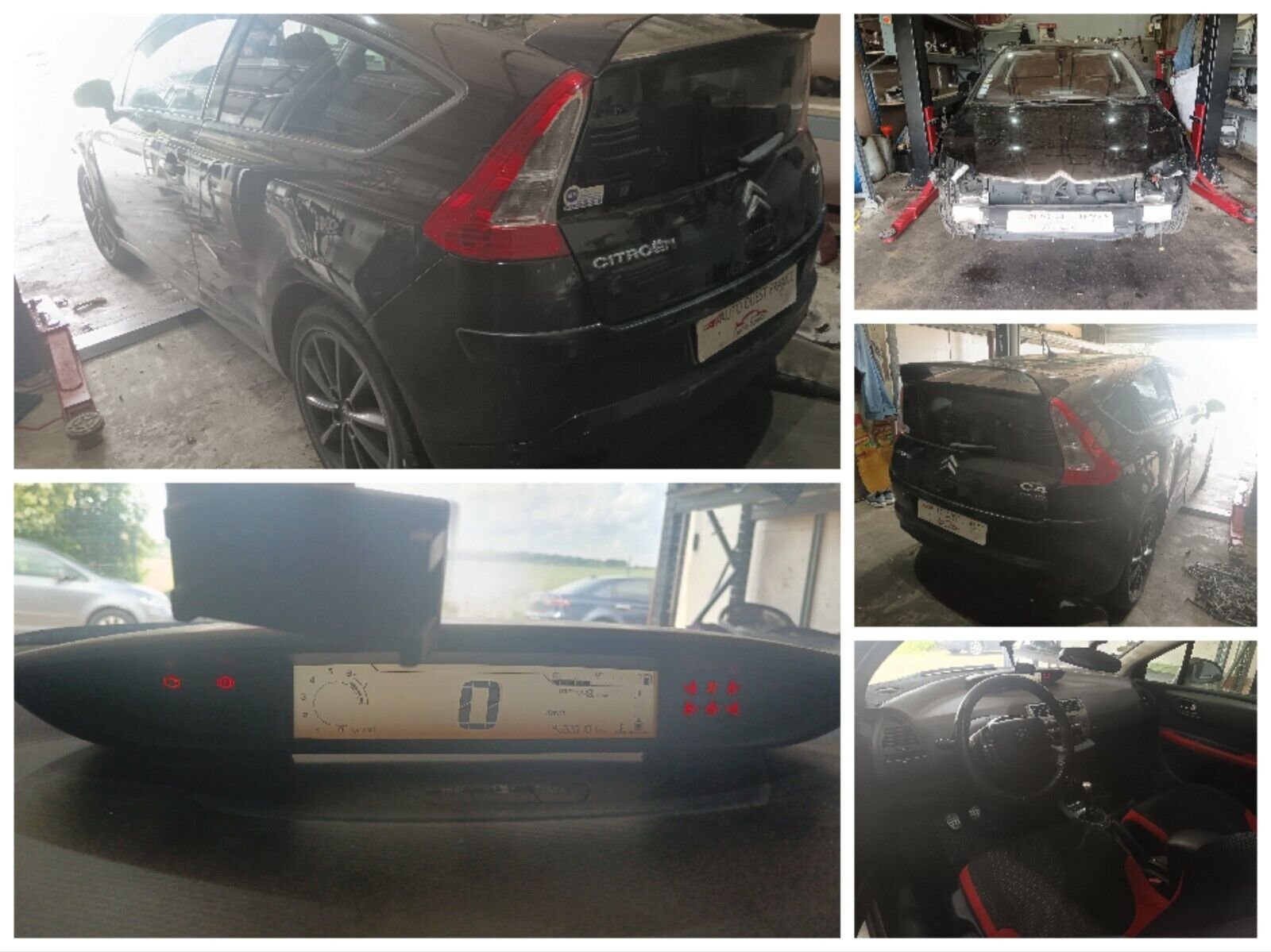 MOTEUR LEVE VITRE AVANT GAUCHE CITROEN C4 1.6VTI COUPE REF: 9681576980