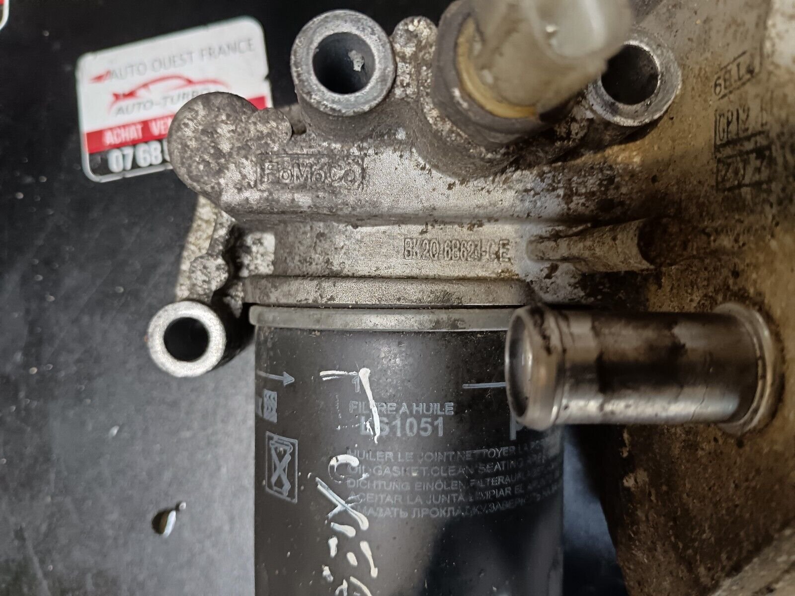 REFROIDISSEUR FILTRE A HUILE BOXER JUMPER DUCATO 2.2HDI REFERENCE: BK2Q6B624CE