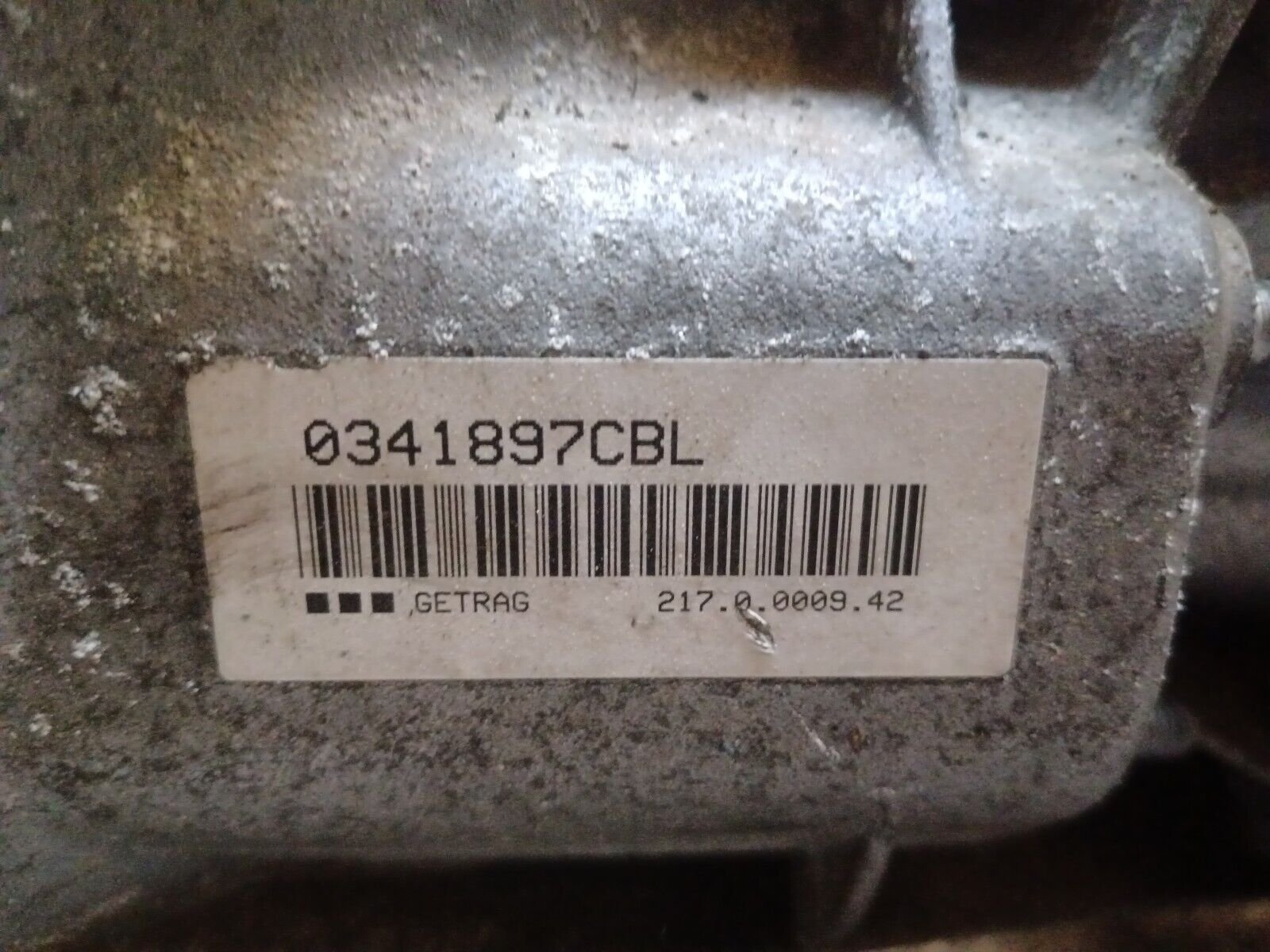 BOITE DE VITESSES BMW SERIE 1 1.6 ESSENCE 122CH REFERENCE: 2170017897