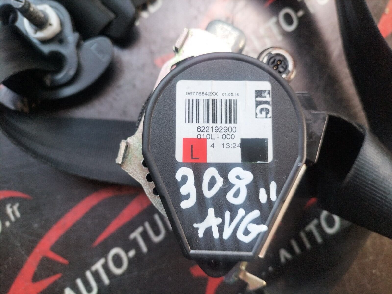 CEINTURE DE SECURITE CONDUCTEUR PEUGEOT 308 PHASE II 96776842XX, 622192900