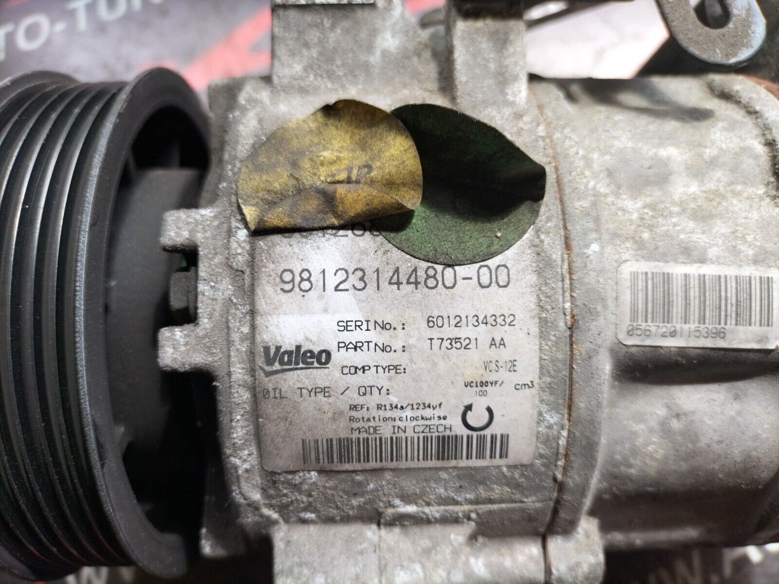 COMPRESSEUR DE CLIM  PEUGEOT  308 II 1.2 eTHP PURTECH 9812314480-00, T73521AA