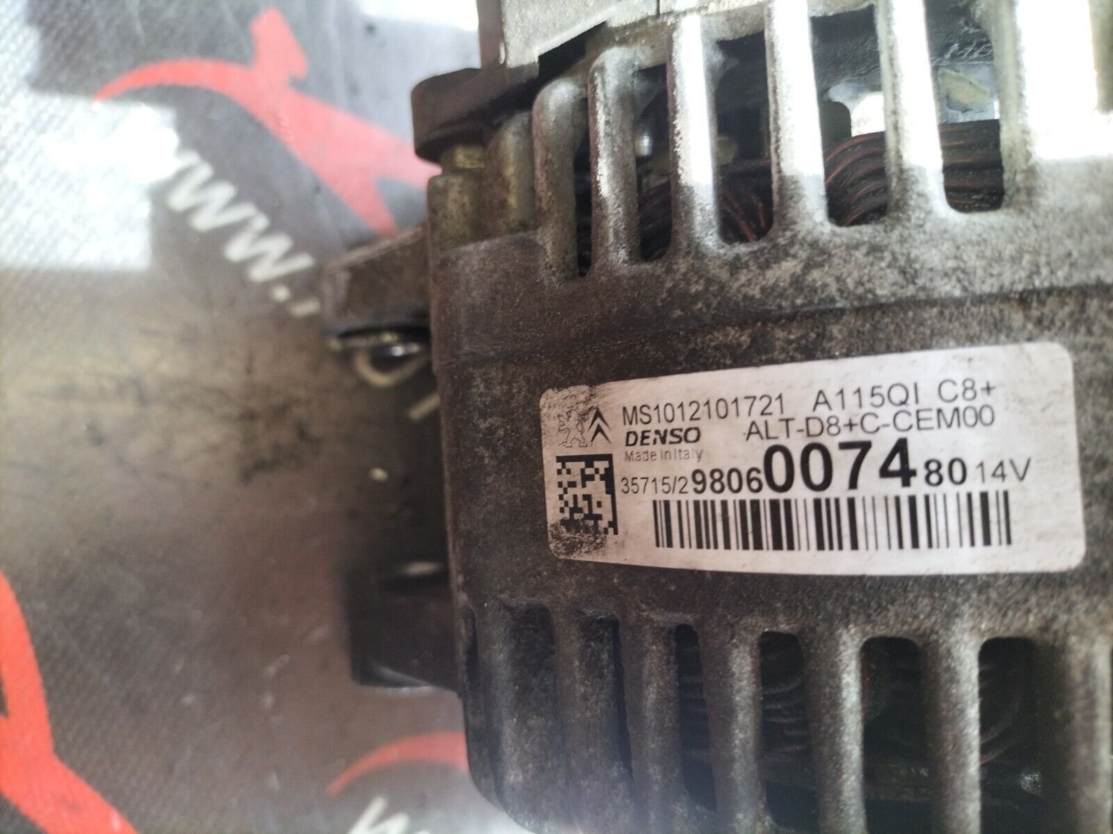 ALTERNATEUR   PEUGEOT  308 II 1.2 eTHP PURTECH MS1012101721, 9806007480