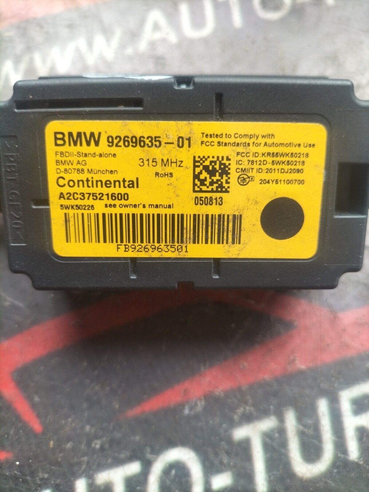 BOITIER TELECOMANDE  ANTENNE    BMW F34 A2C37521600, 9269635-01