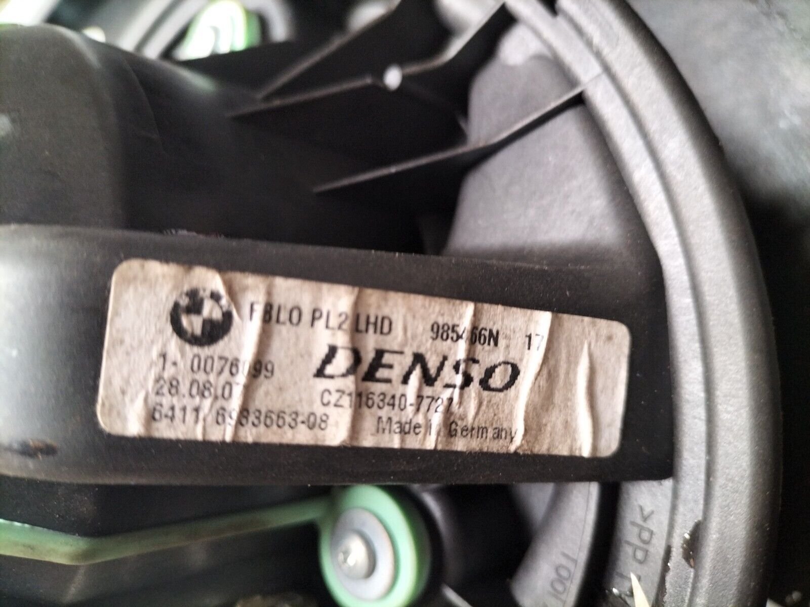 PULSEUR AIR VENTILATEUR DE CHAUFFAGE BMW SERIE1 E87 6933663-08, CZ116340-7727