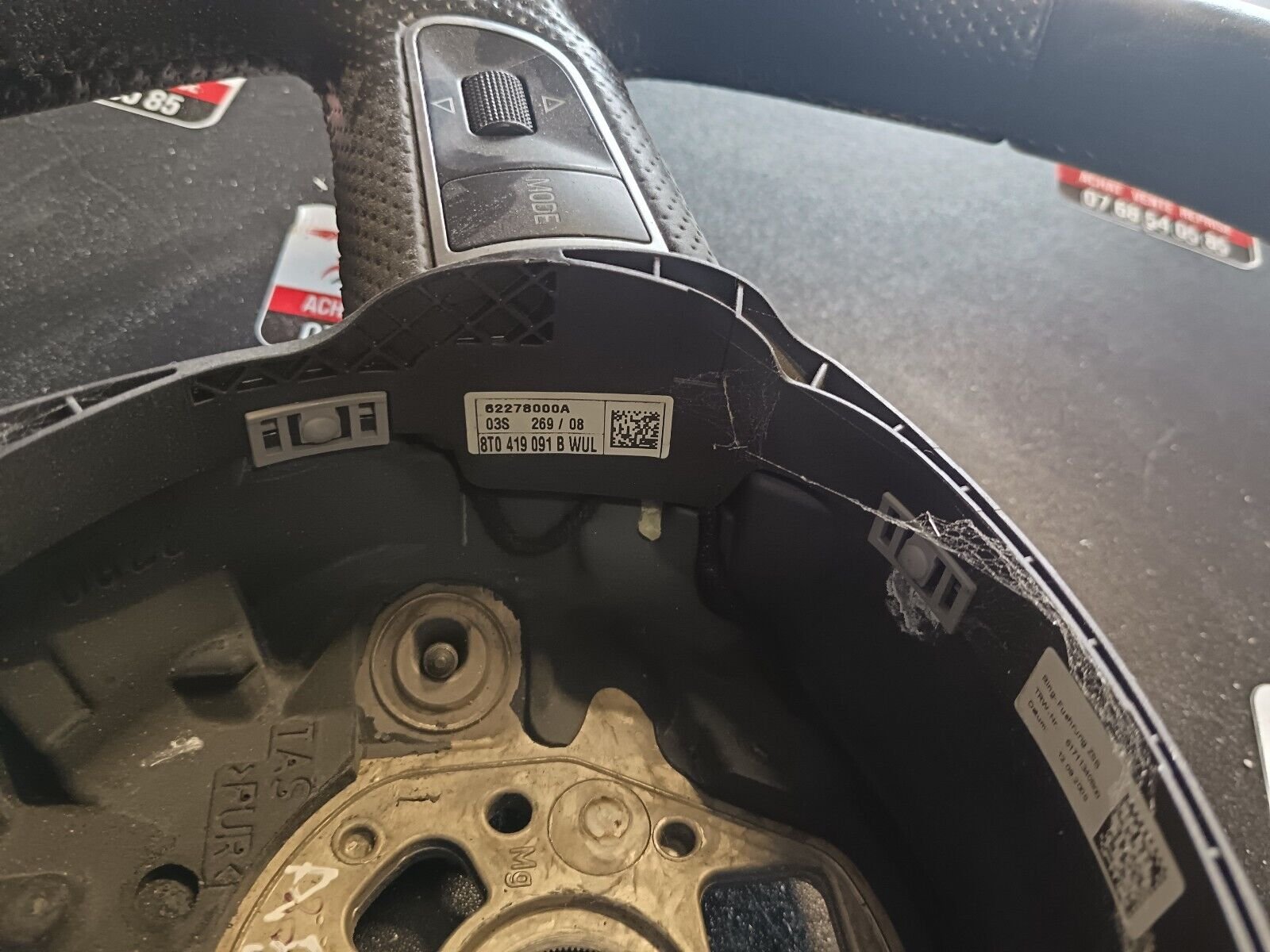 VOLANT CUIR AUDI A5 REFERENCE: 8T0419091