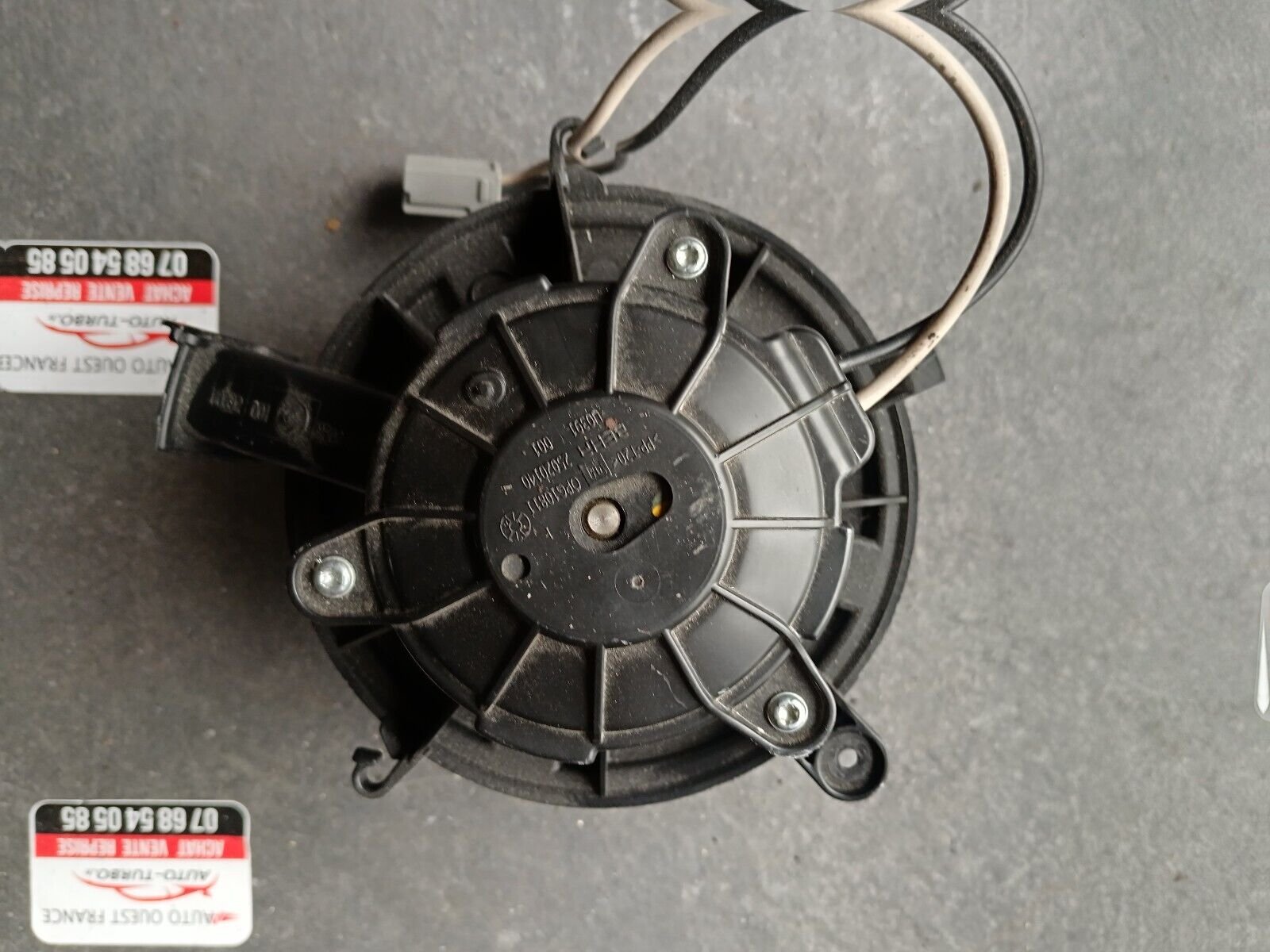 MOTEUR VENTILATEUR CHAUFFAGE OPEL ASTRA J, OPEL ZAFIRA 2006, REFERENCE: 25020139