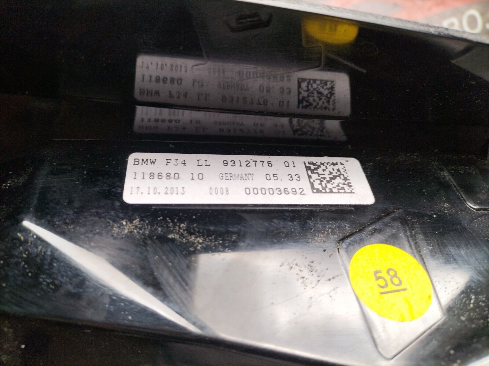 ECRAN AFFICHAGE TETE HAUT  BMW F34 . 9312776 , 118680 10