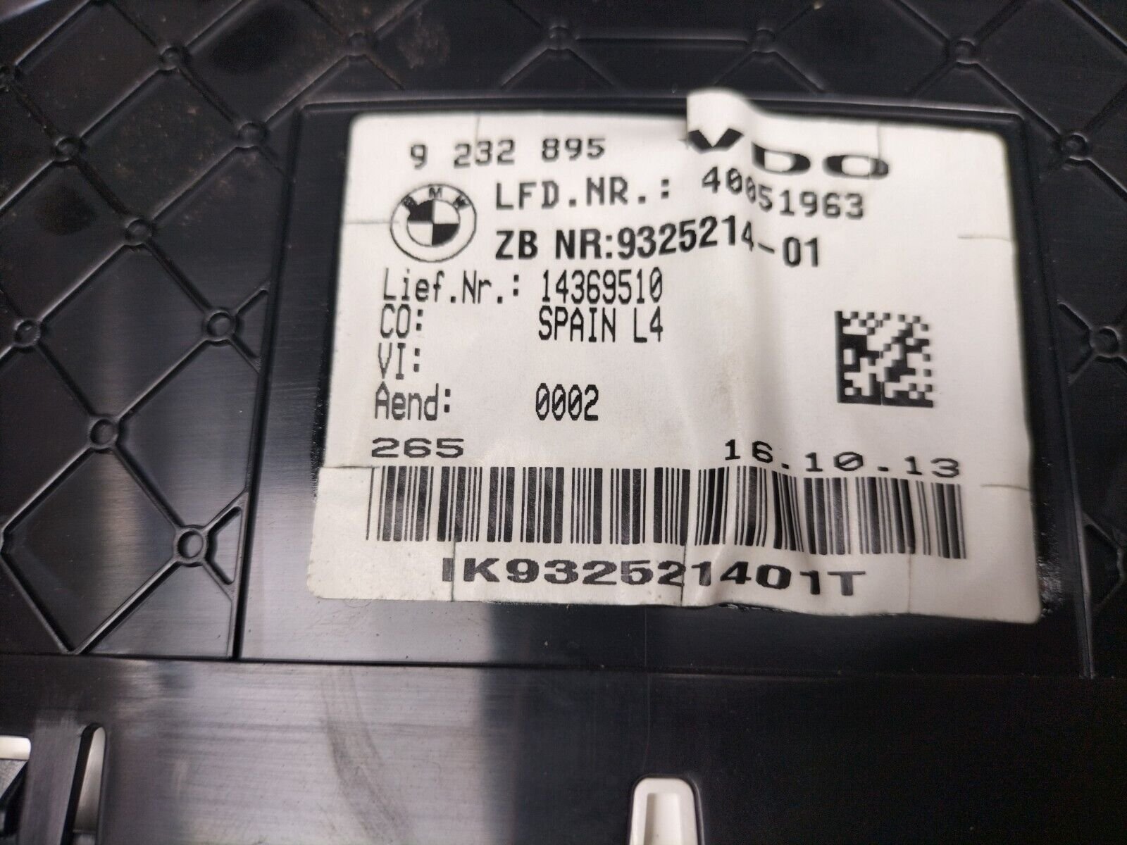 BLOC COMPTEURS BMW F34 . 9232895 , 14369510