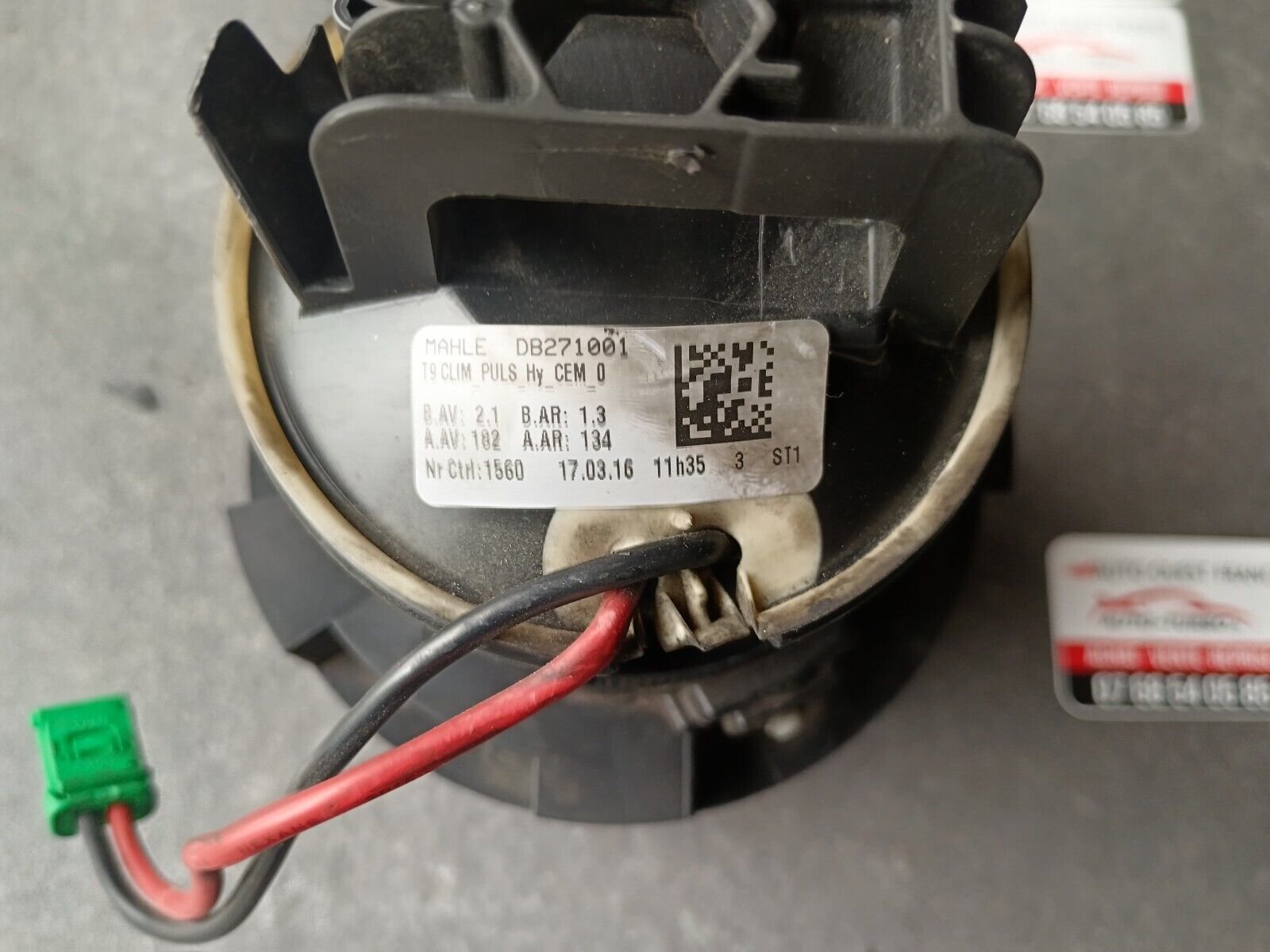 MOTEUR VENTILATEUR CHAUFFAGE PEUGEOT 308 II SW REFERENCE: DB271001