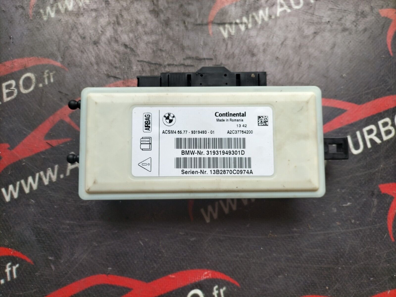 ECU MODULE DE CONTROLE DE CHOC BMW F34 . 9319493-01, A2C37764200