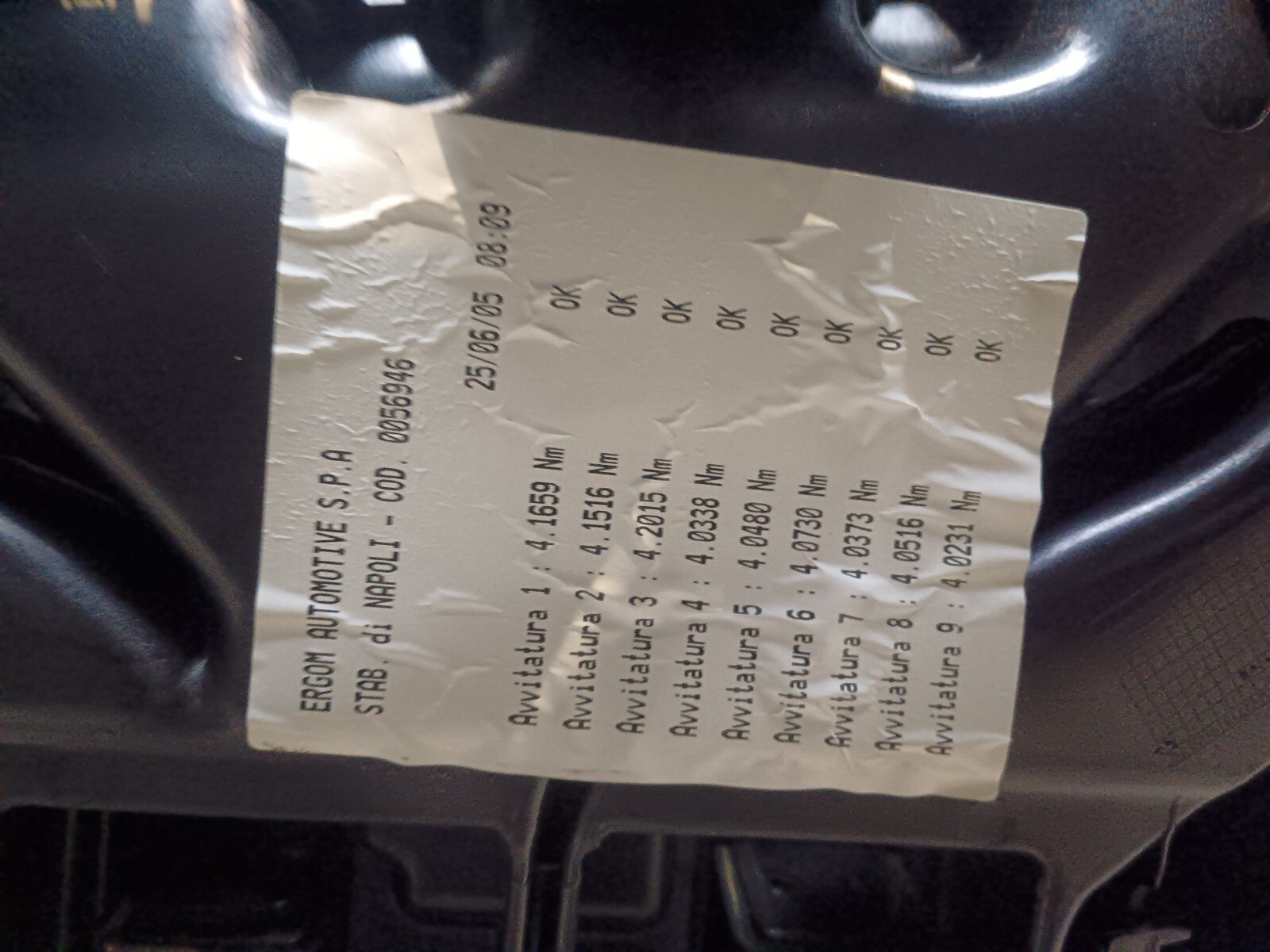 TABLEAU DE BORD ALFA ROMEO 159 REFERENCE: 0056946