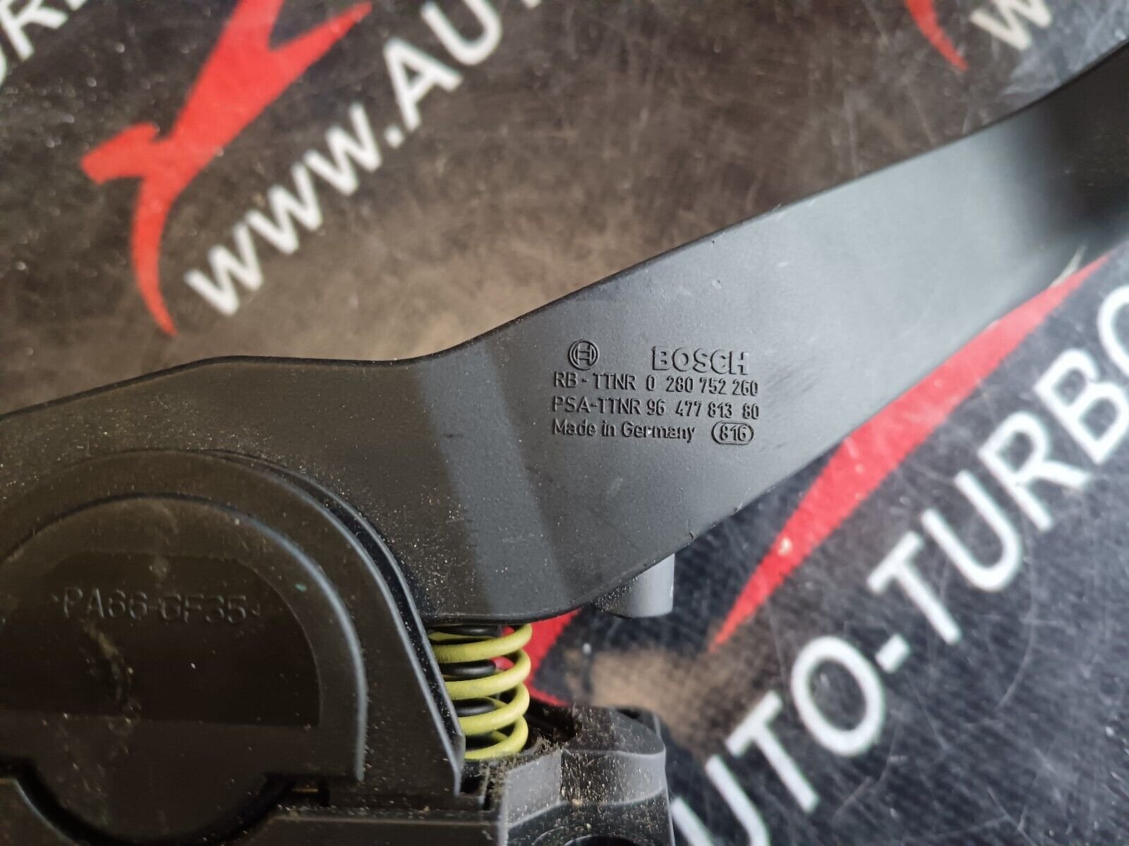 PEDALE ACCELERATEUR PEUGEOT 307cc REFERENCE: 9647781380