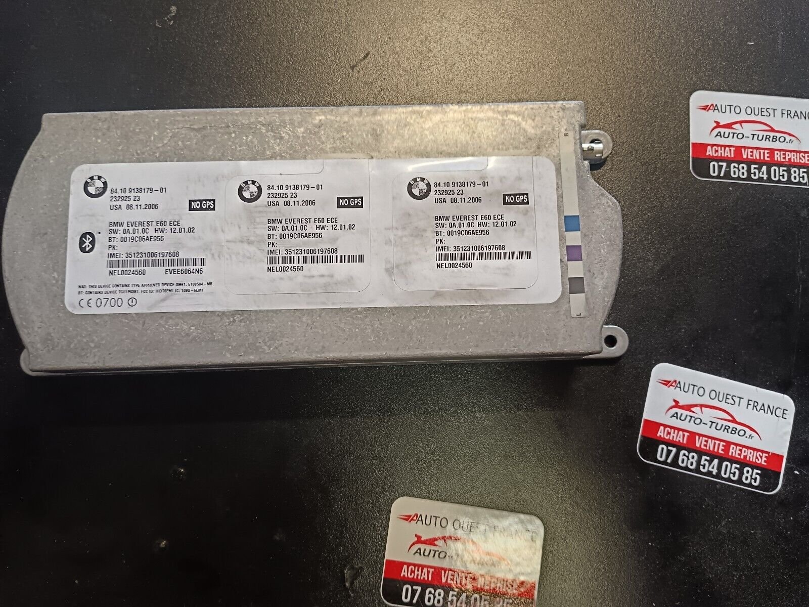 MODULE DE CONTROLE BLUETOOTH BMW 525 E60, X5,  E70 REFERENCE: 8410913817901