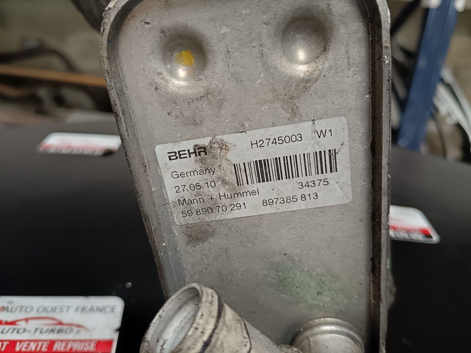 REFROIDISSEUR FILTRE A HUILE OPEL ASTRA J 1.7CDTI REFERENCE: 5989070291