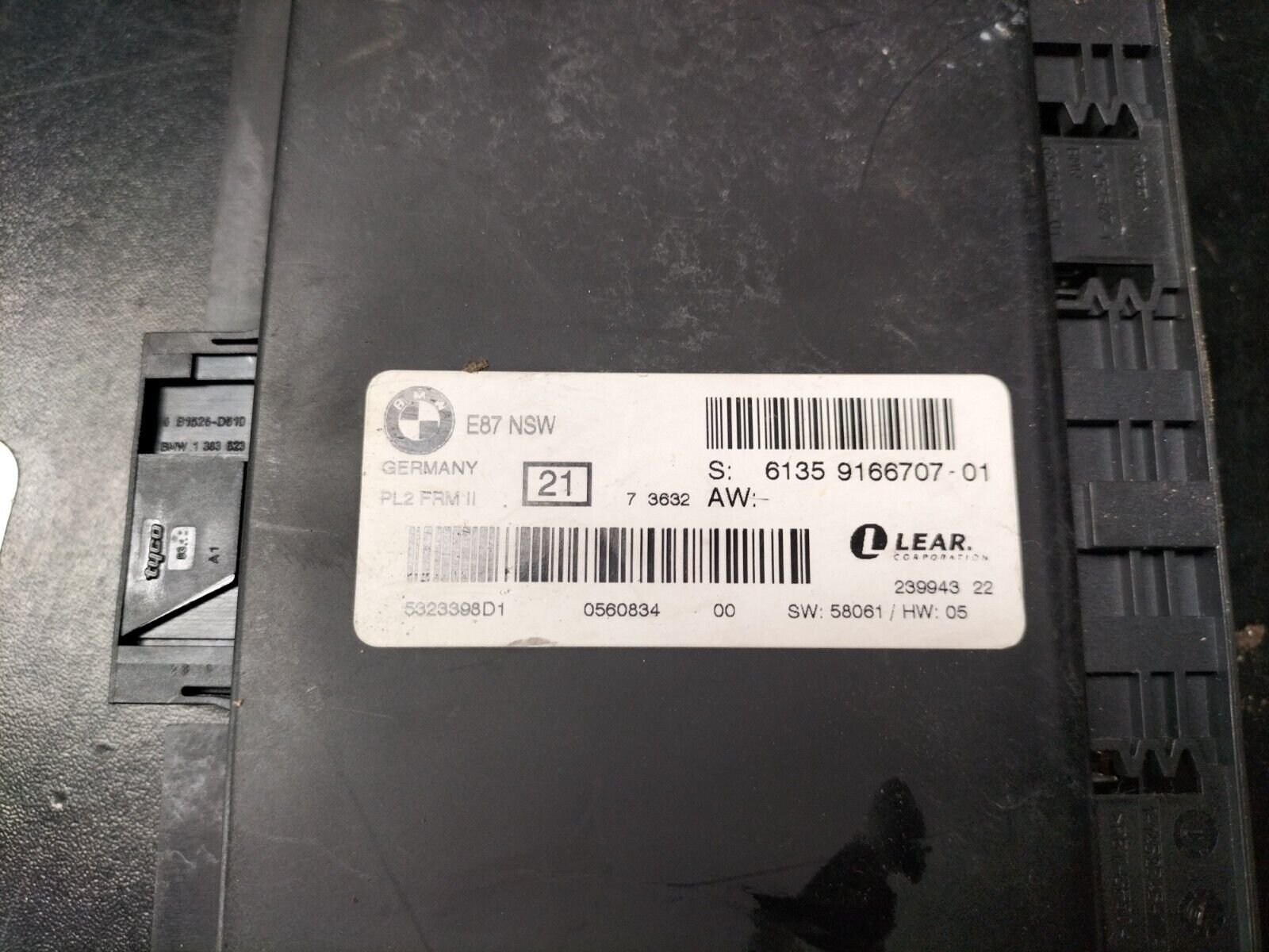 MODULE DE CONFORT FRM 2   BMW SERIE 1 E87 6135 9166707-01, 5323398D1