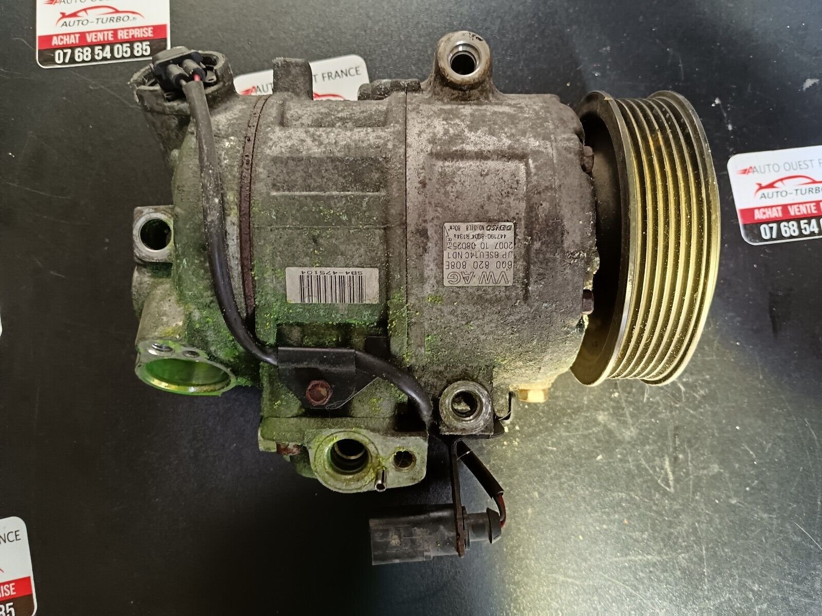 COMPRESSEUR DE CLIMATISATION VOLKSWAGEN POLO 1.4 TDI 70CH REFERENCE: 6Q0820808E