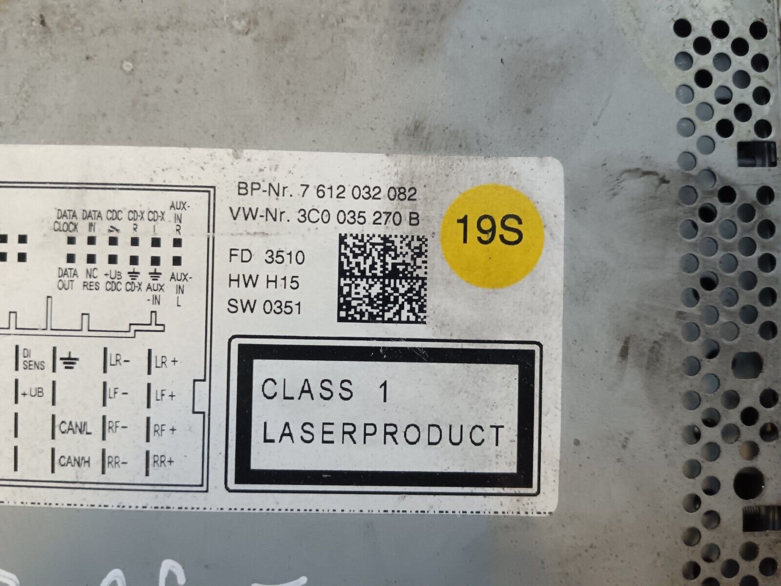 AUTORADIO VOLKSWAGEN GOLF POLO  GPS 7612032082