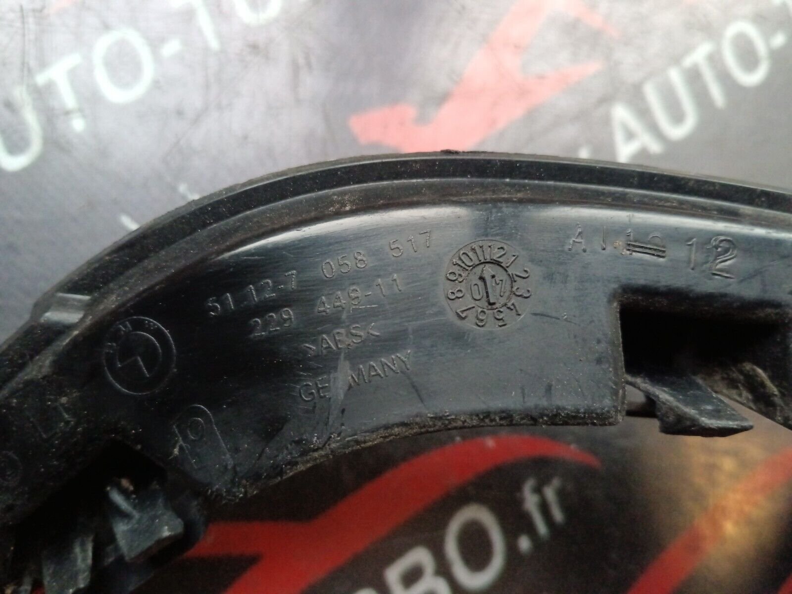 SUPPORT PARE CHOCS ARRIERE GAUCHE BMW SERIE 1 E87 REFERENCE: 058517