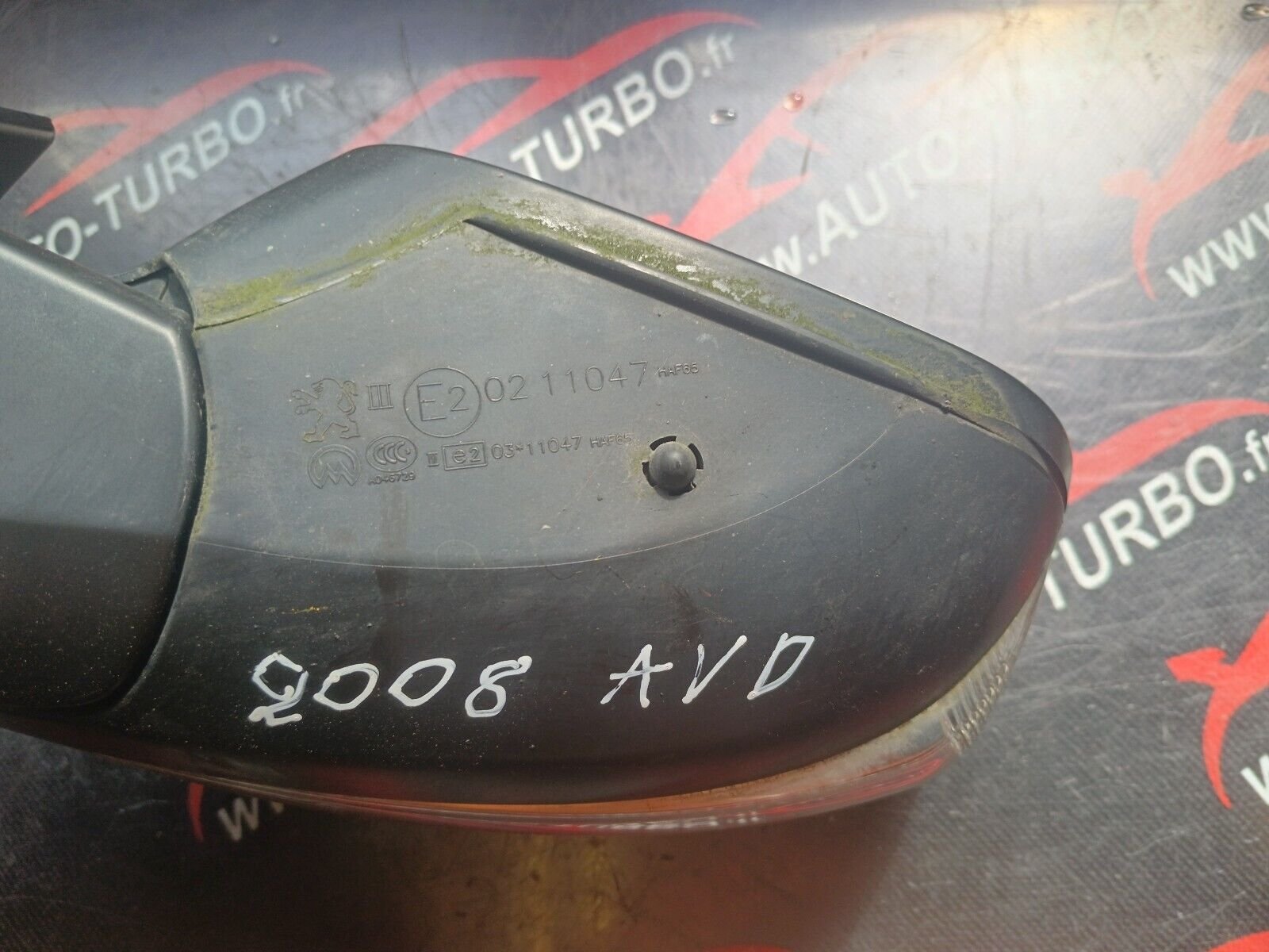 RETROVISEUR ELECTRIQUE DROIT PEUGEOT 2008 1.6HDI 110CH REFERENCE: 0211047