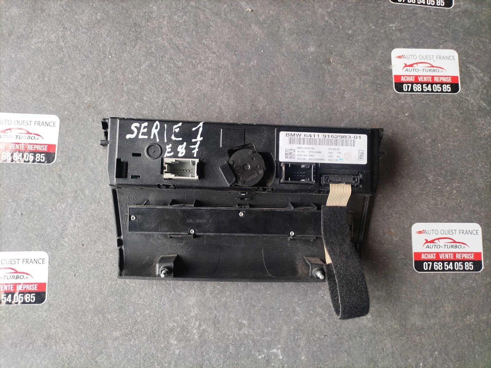 UNITE COMMANDE CLIM/CHAUFFAGE BMW SERIE E81/E87/E90/E91 6411 9162983-01