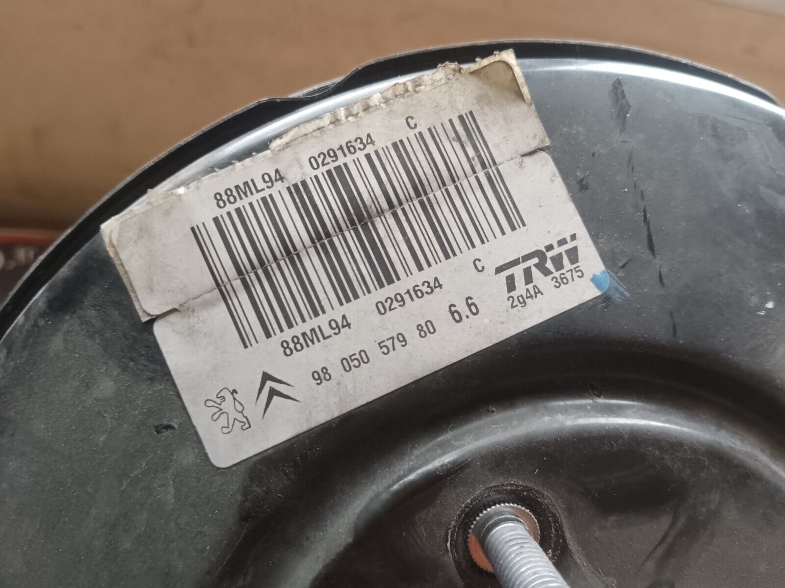 MASTERVAC SERVOF-FRIN PEUGEOT 2008 1.6HDI 110CH REFERENCE: 9805057980