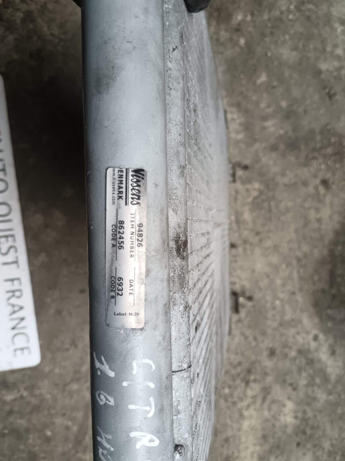 RADIATEUR CLIMATISATION CITROEN C4 1.6HDI REFERENCE: 7716595