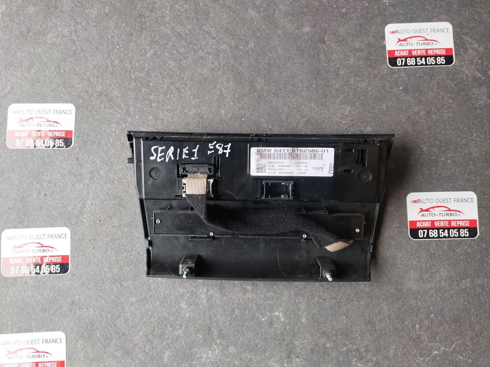 UNITE COMMANDE CLIM/CHAUFFAGE BMW SERIE E81/E87/E90/E91 6411 9162986-01