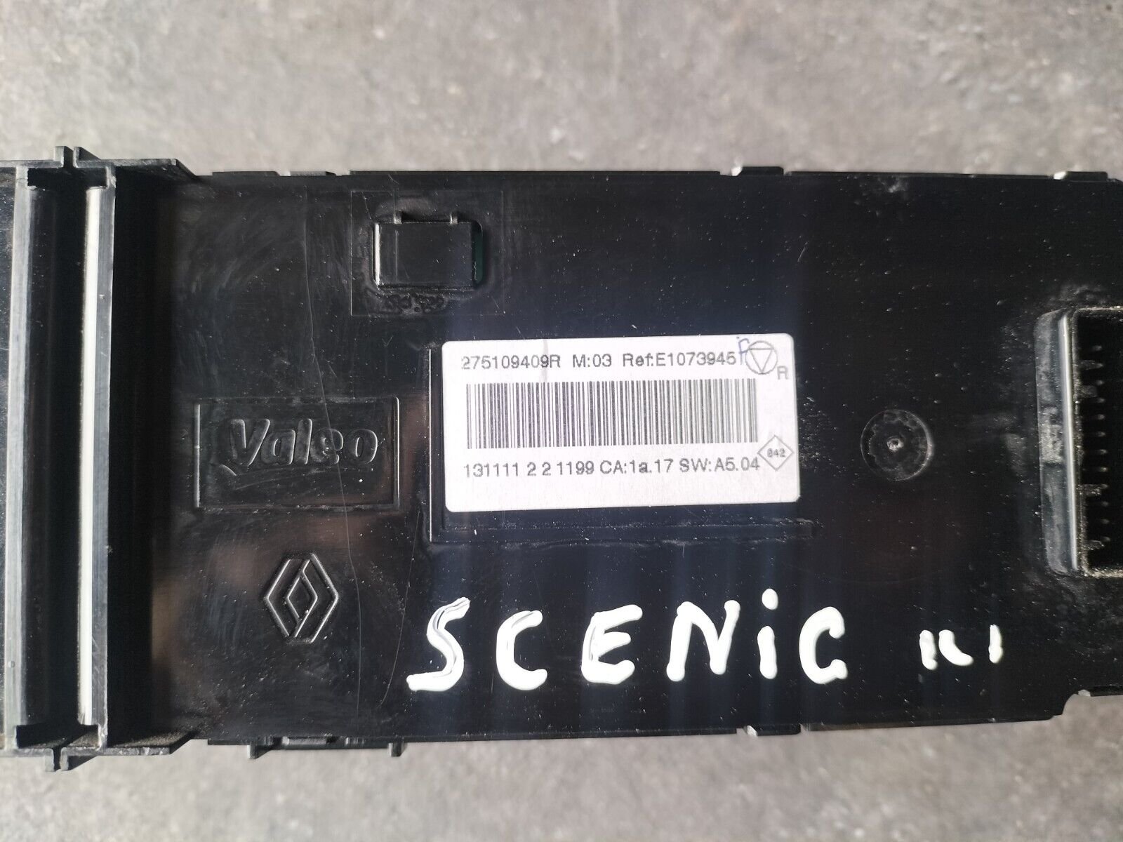 UNITE COMMANDE CLIM/CHAUFFAGE RENAULT SCENIC III 275109409R, E1073945
