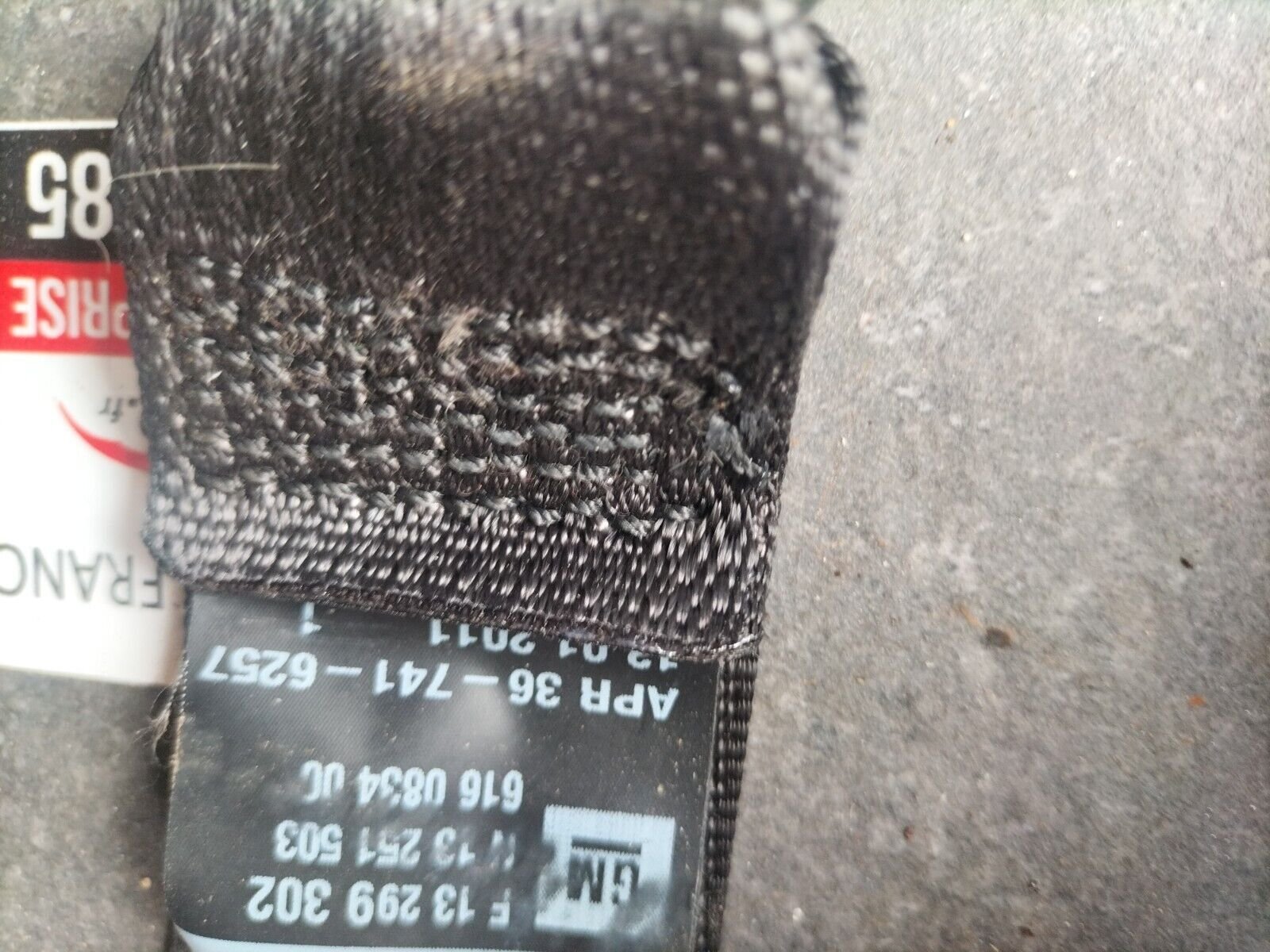 CEINTURE DE SECURITE ARRIERE  GAUCHE OPEL ASTRA J 616569200B