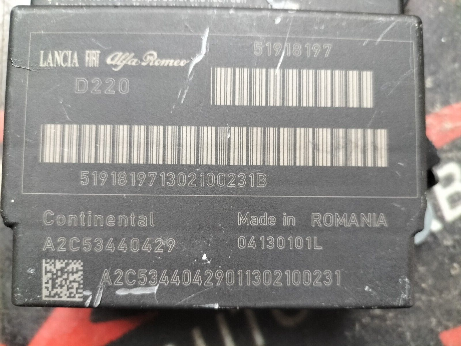 CALCULATEUR AIRBAG FIAT 500, PUNTO A2C53440429, 51918197