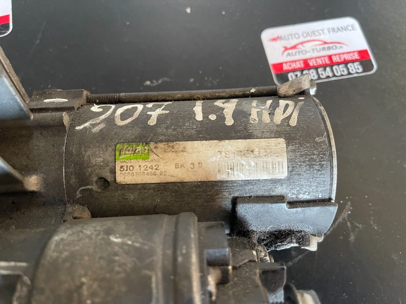 DEMARREUR PSA PEUGEOT 207 1.4HDI REFERENCE: 9688268480