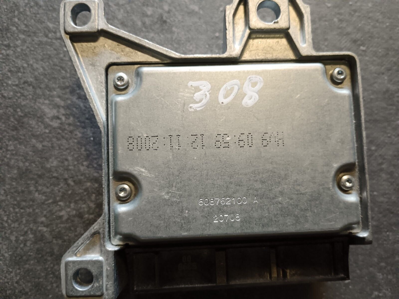 BOITIER CALCULATEUR AIRBAG PSA PEUGEOT 308 REFERENCE: 9665100080