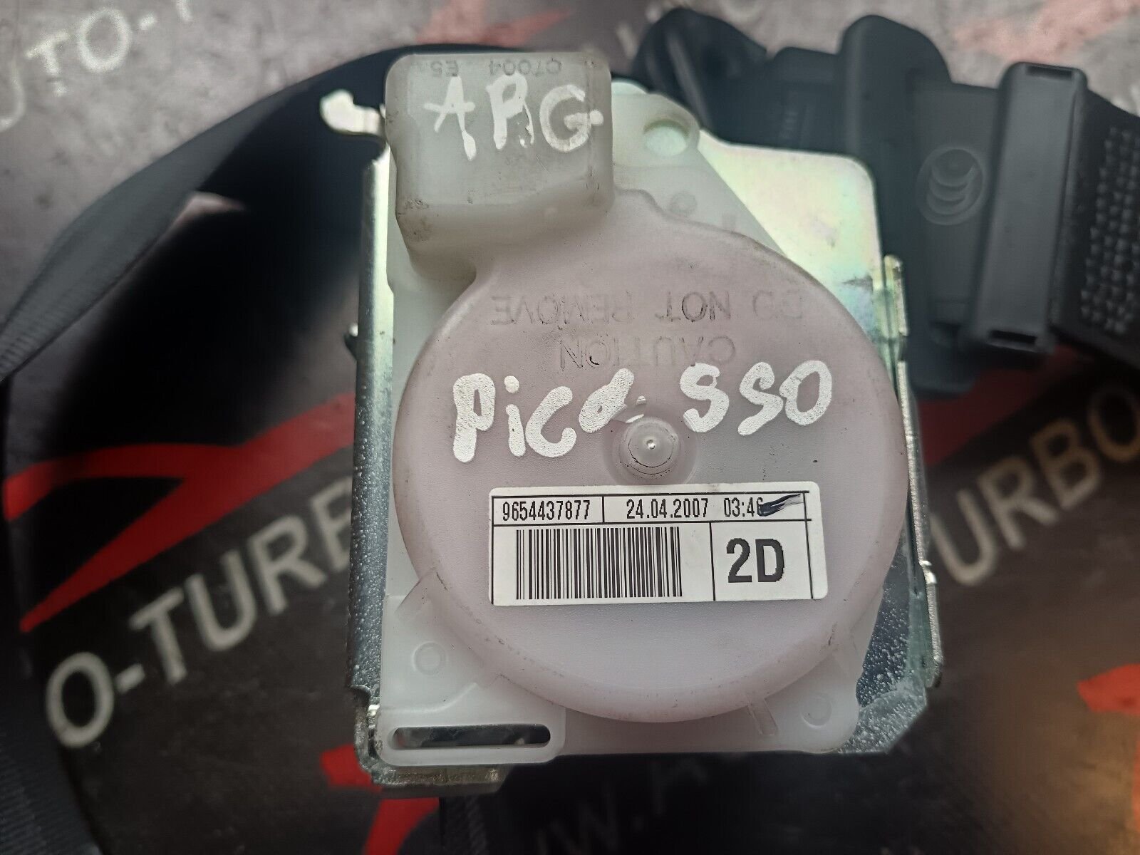 CEINTURE DE SECURITE ARRIERE GAUCHE CITROEN C4 PICASSO REFERENCE: 9654437877