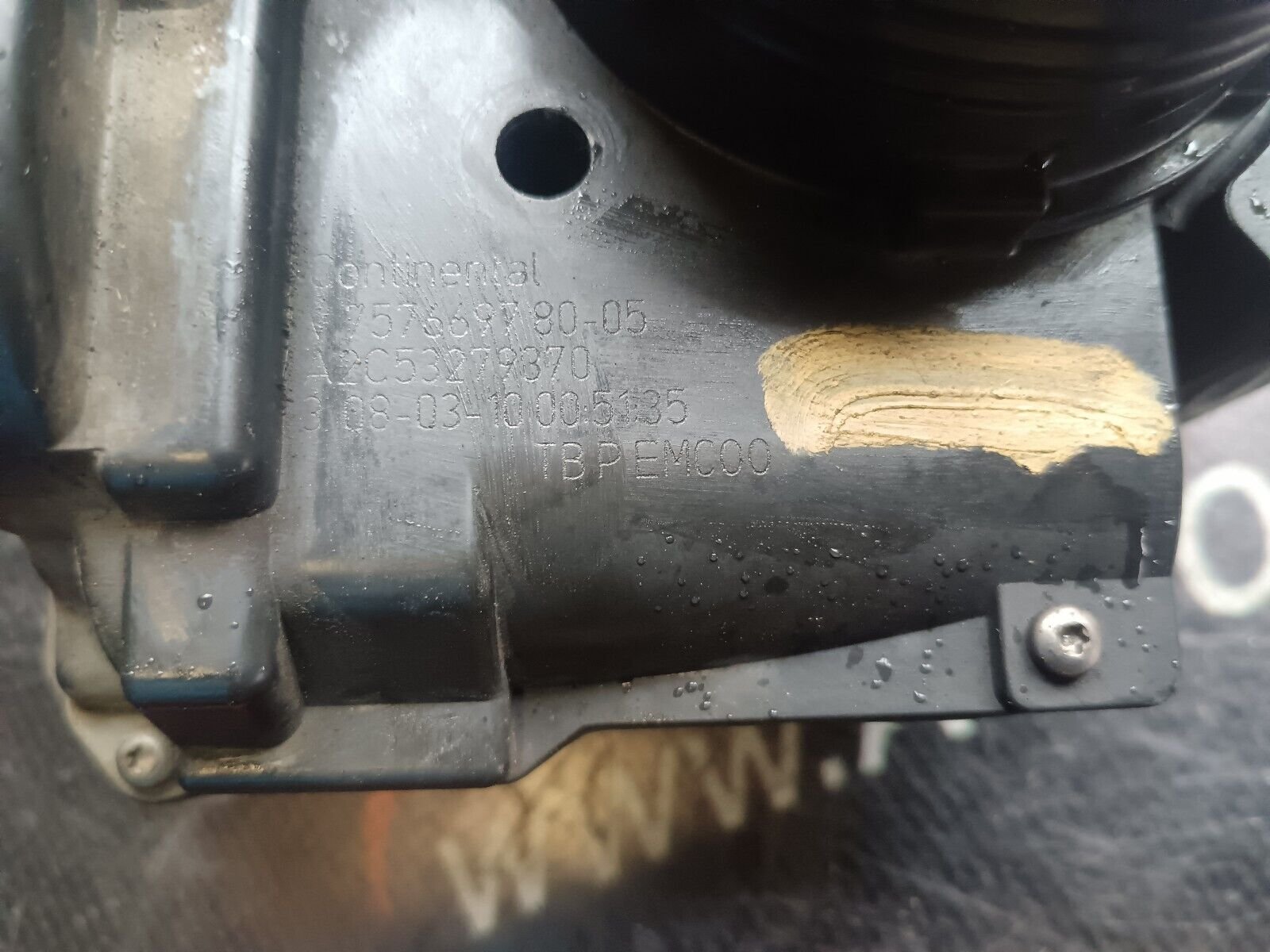 BOITIER PAPILLON CITROEN C4 1.6VTI REFERENCE: V757669780