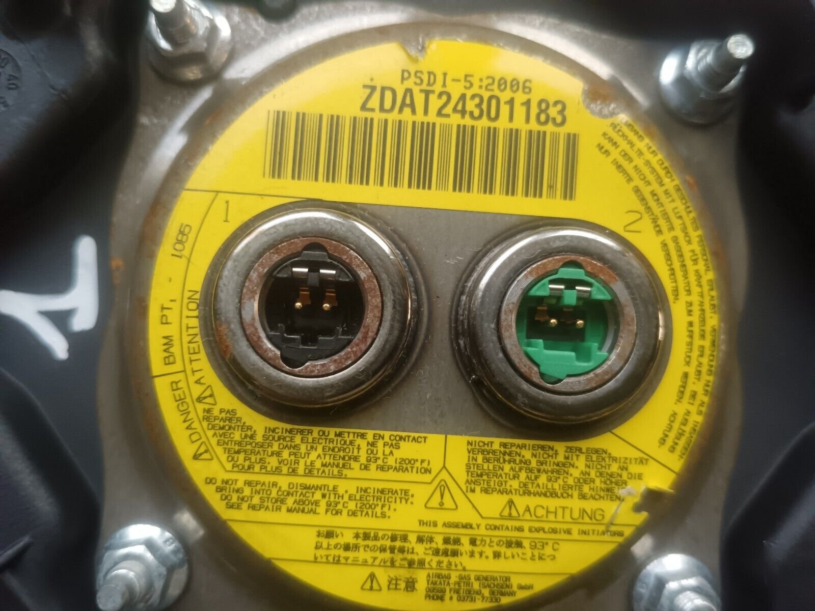 AIRBAG VOLANT BMW SERIE 1 E87 REFERENCE32308092206