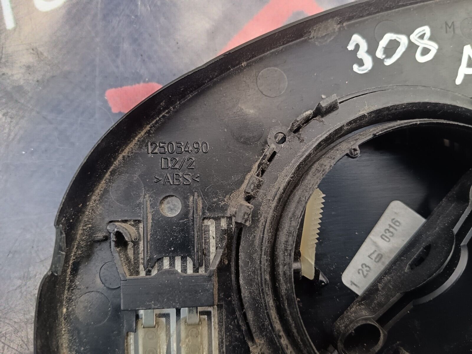 GLACE RETROVISEUR GAUCHE 308 REFERENCE: 12503490