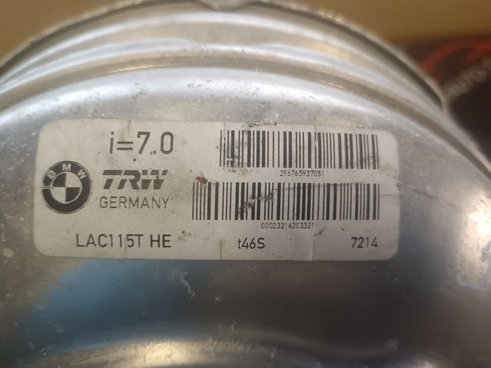 SERVO FREIN BMW 525D E60 REFERENCE: 296765937051