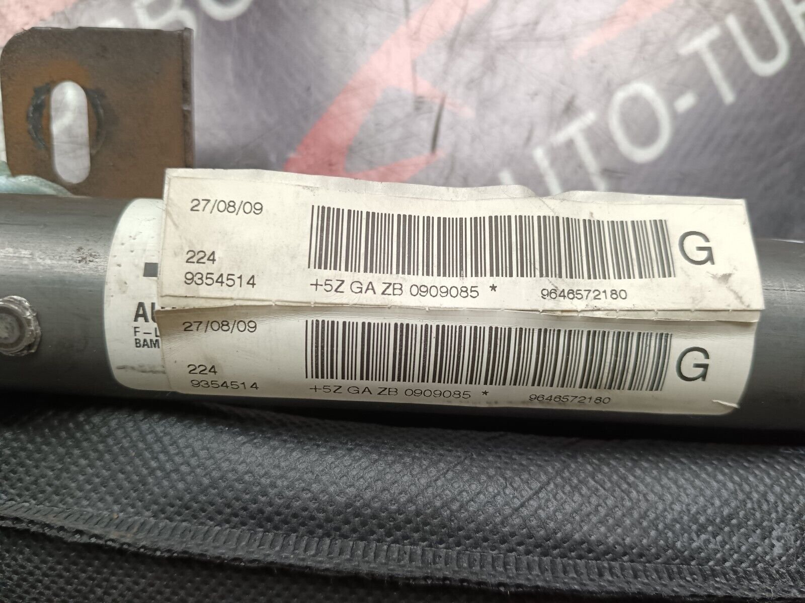 AIRBAG RIDEAU LATERAL Gauche CITROEN C4 COUPE REFERENCE: 9646572180