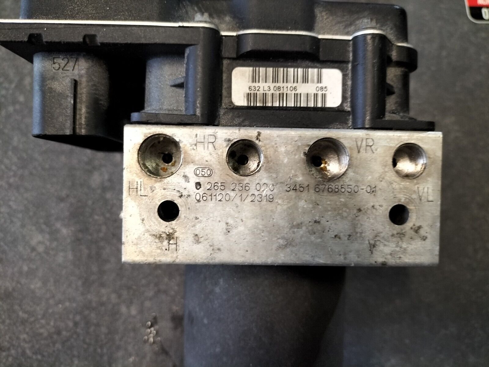 BLOCK ABS BMW 525D E60/E61 BOSCH 0265236020, 6777797-01