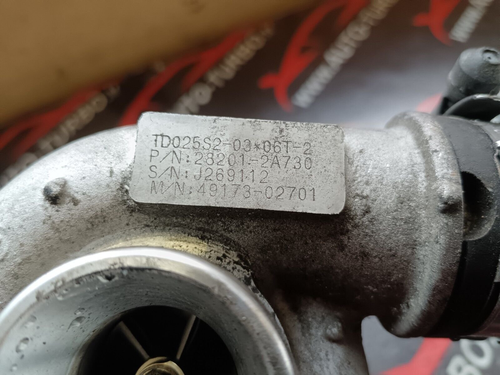 TURBOCOMPRESSEUR  HYUNDAI i30 1.6CRDI 90CH REFERENCE: 282012A730