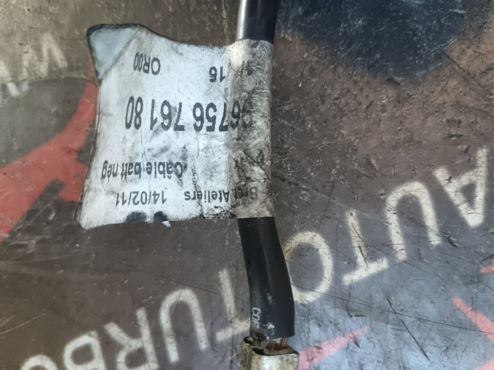 CABLE DE BATTERIE  CITROEN DS3 1.6 THP 156 CH 9667176080 01054400