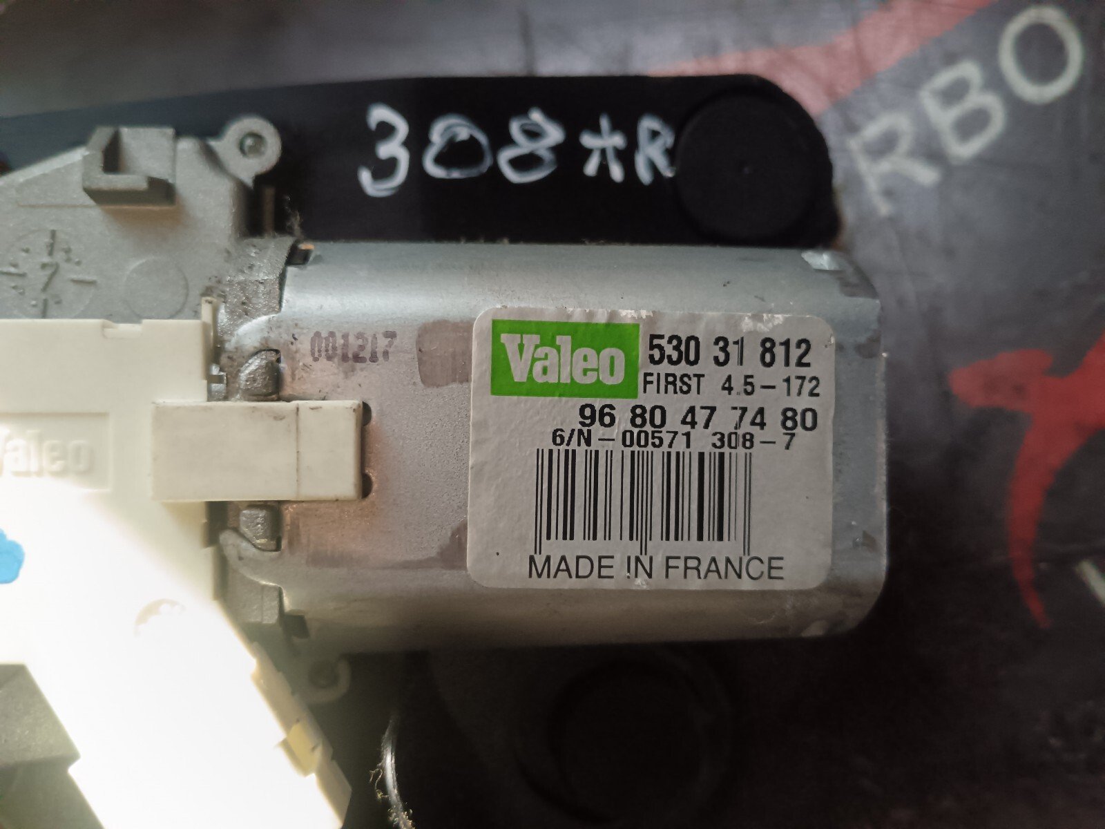 MOTEUR ESSUIE GLACE ARRIERE   PEUGEOT 308 I 1.6 HDI 90 CH 9680477480