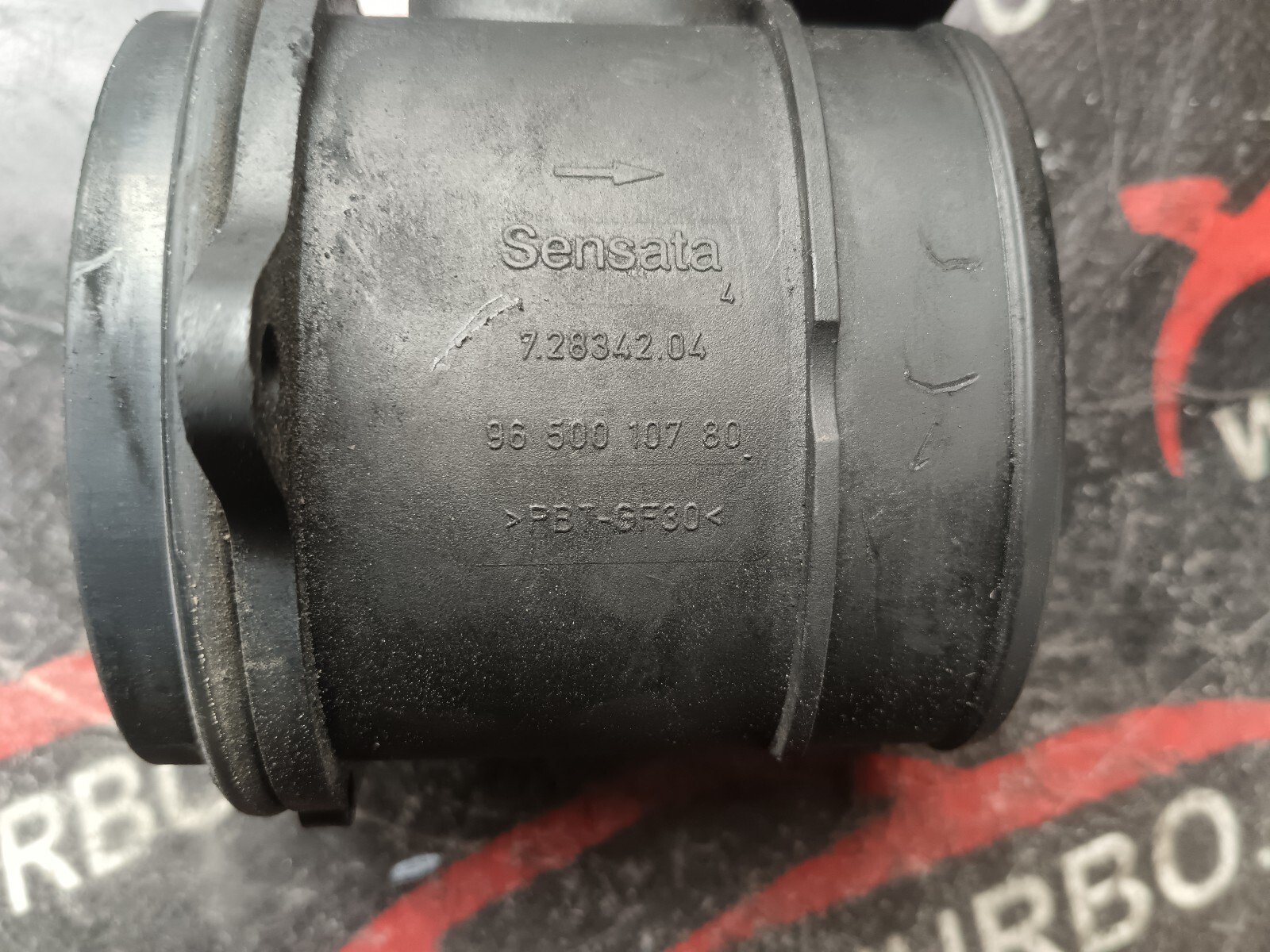 DEBITMETRE DE MASSE D'AIR  PEUGEOT 308 I 1.6 HDI 90 CH 9650010780, 72834024