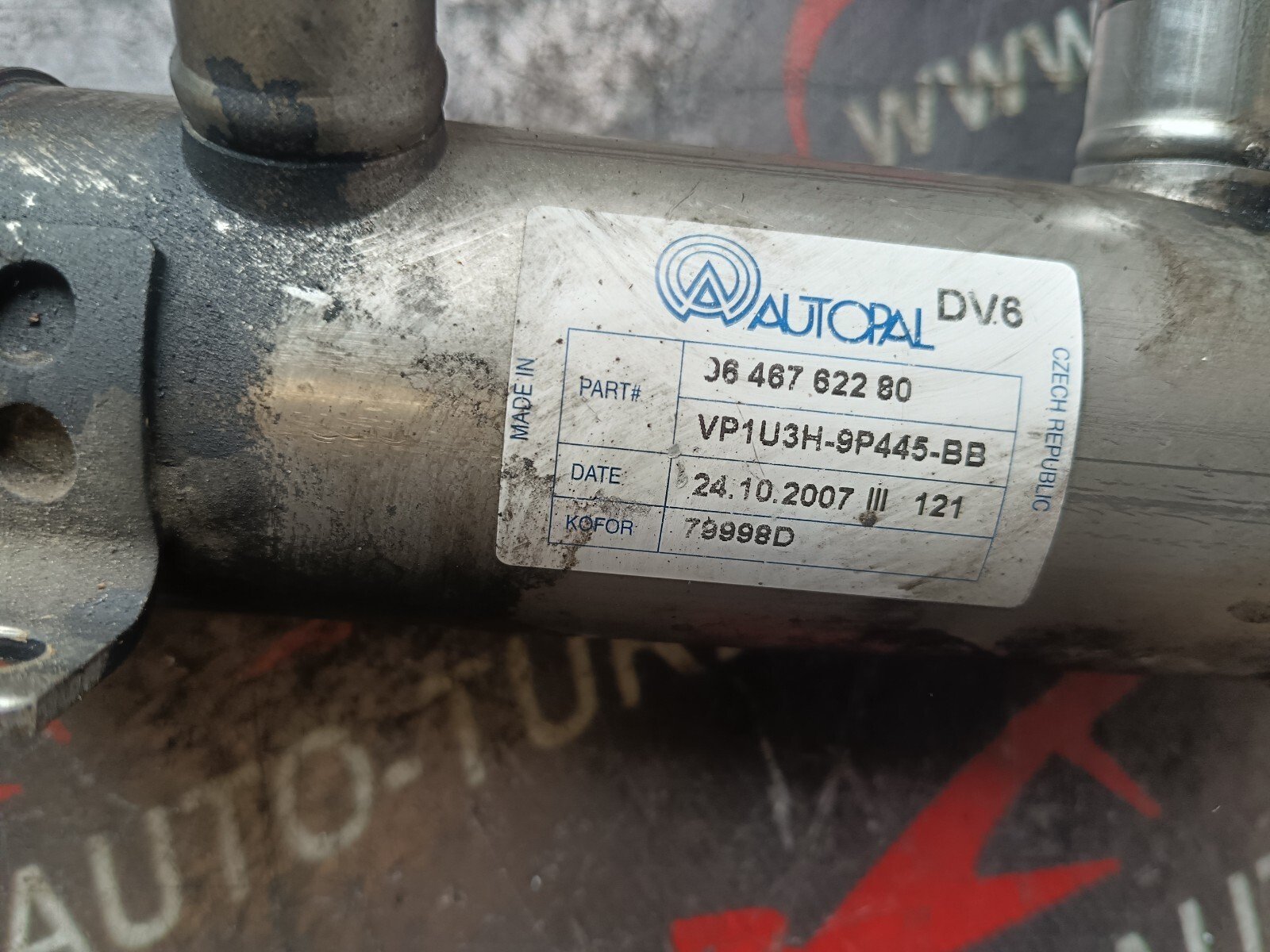 REFROIDISSEUR VANNE EGR  PEUGEOT 308 I 1.6 HDI 90 CH 9646762280